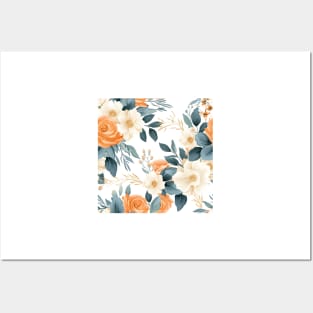 Wedding Flowers Pattern 1 Posters and Art
